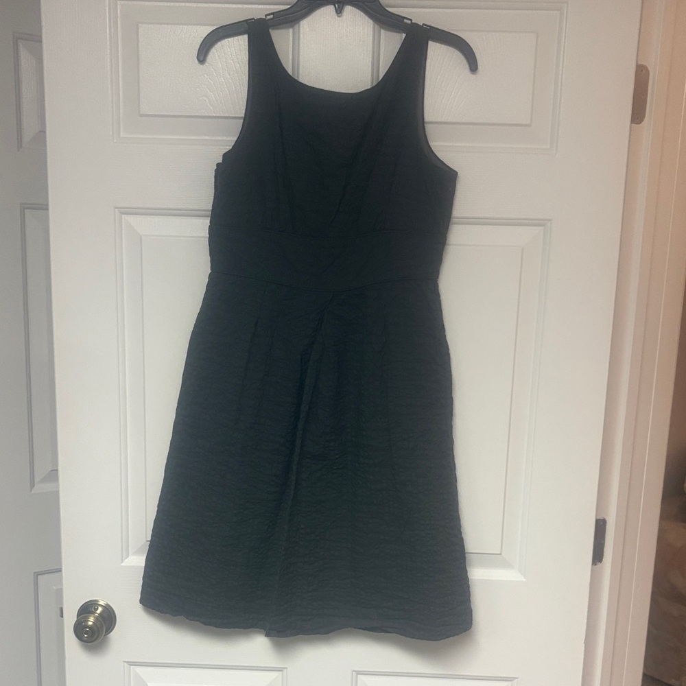 J. Crew Classic Black Midi Dress
